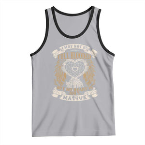 Native American Tank Top I May Not Be Full Blooded But My Heart Is 100% Native Dreamcatcher TS11 Athletic Heather Black Print Your Wear
