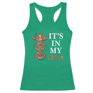 Native American Racerback Tank Top It's In My DNA Totem Indigenous USA TS11 Irish Green Print Your Wear