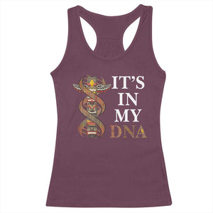 Native American Racerback Tank Top It's In My DNA Totem Indigenous USA TS11 Maroon Print Your Wear