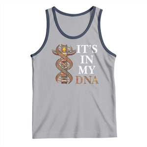 Native American Tank Top It's In My DNA Totem Indigenous USA TS11 Athletic Heather Navy Print Your Wear