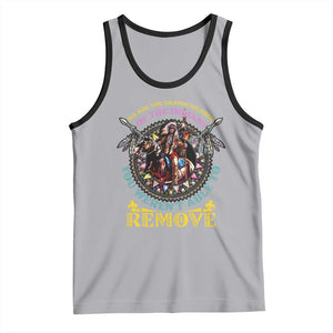 Native American Tank Top We Are The Grandchildren Of The Indians Indigenous Warrior TS11 Athletic Heather Black Print Your Wear