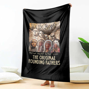 Native American Throw Blanket The Original Founding Fathers We The People Indian Tribe Chief TS11 Print Your Wear