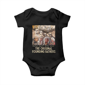 Native American Baby Onesie The Original Founding Fathers We The People Indian Tribe Chief TS11 Black Print Your Wear
