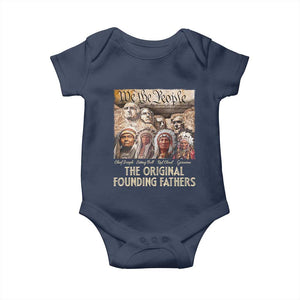 Native American Baby Onesie The Original Founding Fathers We The People Indian Tribe Chief TS11 Navy Print Your Wear