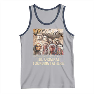 Native American Tank Top The Original Founding Fathers We The People Indian Tribe Chief TS11 Athletic Heather Navy Print Your Wear
