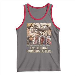 Native American Tank Top The Original Founding Fathers We The People Indian Tribe Chief TS11 Deep Heather Red Print Your Wear