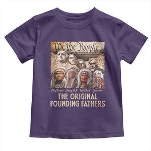 Native American Toddler T Shirt The Original Founding Fathers We The People Indian Tribe Chief TS11 Purple Print Your Wear