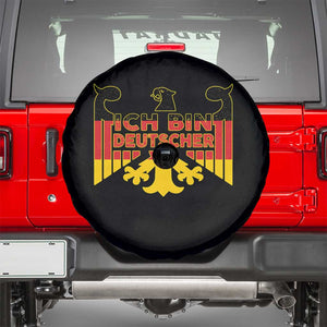 Proud Germany Spare Tire Cover Ich Bin Deutscher Bundesadler Coat of Arms TS11 Black Print Your Wear