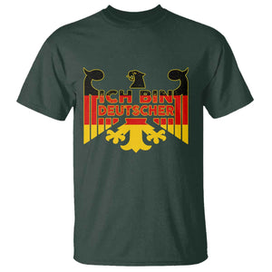 Proud Germany T Shirt Ich Bin Deutscher Bundesadler Coat of Arms TS11 Dark Forest Green Print Your Wear