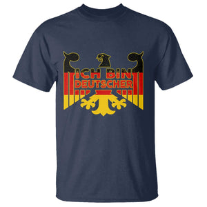 Proud Germany T Shirt Ich Bin Deutscher Bundesadler Coat of Arms TS11 Navy Print Your Wear