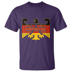 Proud Germany T Shirt Ich Bin Deutscher Bundesadler Coat of Arms TS11 Purple Print Your Wear