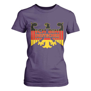 Proud Germany T Shirt For Women Ich Bin Deutscher Bundesadler Coat of Arms TS11 Purple Print Your Wear