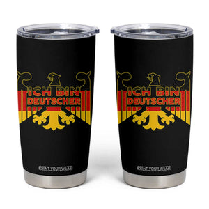 Proud Germany Tumbler Cup Ich Bin Deutscher Bundesadler Coat of Arms TS11 Black Print Your Wear