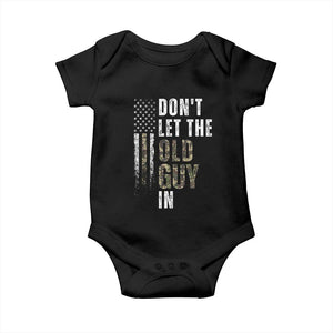 Funny Dont Let The Old Guy In Baby Onesie Vintage Camo American Flag TS11 Black Print Your Wear