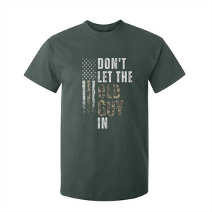 Funny Dont Let The Old Guy In T Shirt For Kid Vintage Camo American Flag TS11 Dark Forest Green Print Your Wear