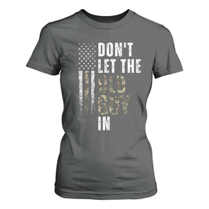 Funny Dont Let The Old Guy In T Shirt For Women Vintage Camo American Flag TS11 Dark Heather Print Your Wear