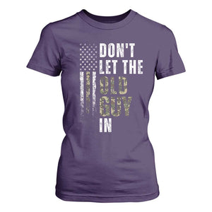 Funny Dont Let The Old Guy In T Shirt For Women Vintage Camo American Flag TS11 Purple Print Your Wear