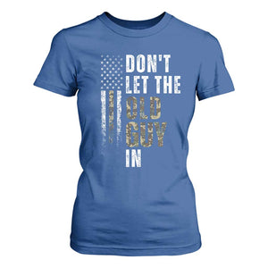 Funny Dont Let The Old Guy In T Shirt For Women Vintage Camo American Flag TS11 Royal Blue Print Your Wear