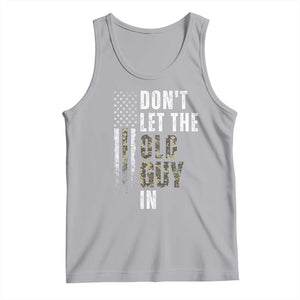 Funny Dont Let The Old Guy In Tank Top Vintage Camo American Flag TS11 Athletic Heather Print Your Wear