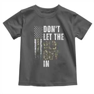 Funny Dont Let The Old Guy In Toddler T Shirt Vintage Camo American Flag TS11 Dark Heather Print Your Wear