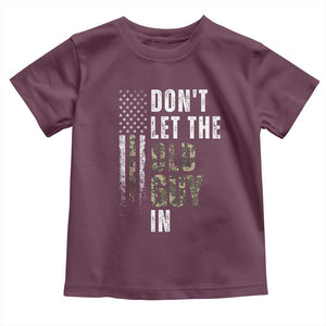 Funny Dont Let The Old Guy In Toddler T Shirt Vintage Camo American Flag TS11 Maroon Print Your Wear