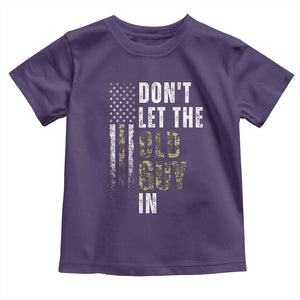 Funny Dont Let The Old Guy In Toddler T Shirt Vintage Camo American Flag TS11 Purple Print Your Wear