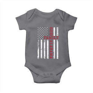 God Family Alabama Baby Onesie AL Game Day Christian American Flag