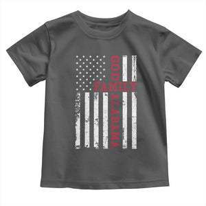 God Family Alabama Toddler T Shirt AL Game Day Christian American Flag