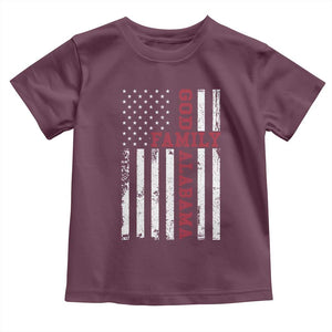 God Family Alabama Toddler T Shirt AL Game Day Christian American Flag