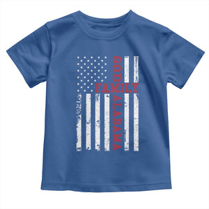 God Family Alabama Toddler T Shirt AL Game Day Christian American Flag