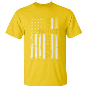 God Family Iowa T Shirt IA State Game Day Christian American Flag