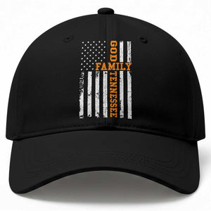 God Family Tennessee Baseball Cap TN Game Day Christian American Flag