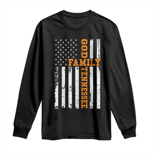 God Family Tennessee Long Sleeve Shirt TN Game Day Christian American Flag