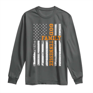 God Family Tennessee Long Sleeve Shirt TN Game Day Christian American Flag