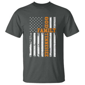 God Family Tennessee T Shirt TN Game Day Christian American Flag