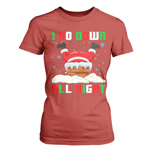 Funny Christmas T Shirt For Women I Go Down All Night TS11 Red Print Your Wear