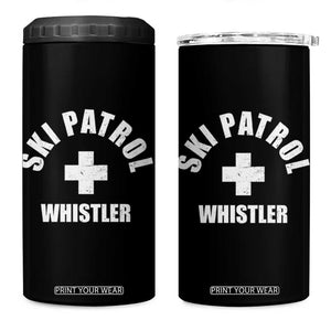 Ski Patrol Whistler 4 in 1 Can Cooler Tumbler Winter Slopes Skiing Snowboarding TS11 One Size: 16 oz Black Print Your Wear