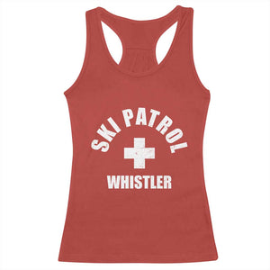 Ski Patrol Whistler Racerback Tank Top Winter Slopes Skiing Snowboarding TS11 Red Print Your Wear