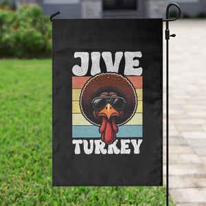 Funny Jive Thanksgiving Turkey Day Garden Flag Retro Afro Black Turkey TS11 Print Your Wear