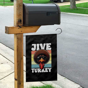 Funny Jive Thanksgiving Turkey Day Garden Flag Retro Afro Black Turkey TS11 Print Your Wear