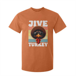 Funny Jive Thanksgiving Turkey Day T Shirt For Kid Retro Afro Black Turkey TS11 Orange Print Your Wear