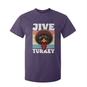 Funny Jive Thanksgiving Turkey Day T Shirt For Kid Retro Afro Black Turkey TS11 Purple Print Your Wear