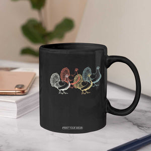 Thanksgiving Turkey Day Retro Poultry Holiday Coffee Mug TS11 Print Your Wear