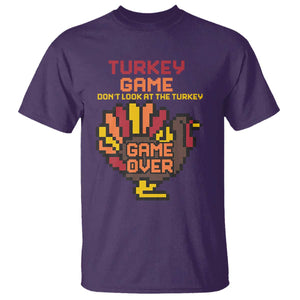 Funny Thanksgiving Turkey T Shirt Turkey Game Dont Look At The Turkey TS11 Purple Print Your Wear