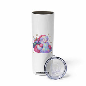 Iridescent Christmas Santa Printed Coquette Xmas Skinny Tumbler TS11 Print Your Wear