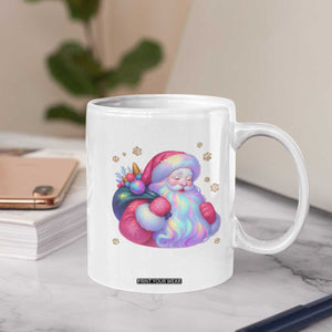 Iridescent Christmas Santa Printed Coquette Xmas Coffee Mug TS11 Print Your Wear