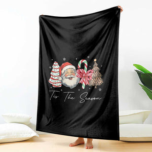 Funny Tis The Season Christmas Throw Blanket Xmas Holiday Family Matching Santa Xmas Tree TS11 Print Your Wear