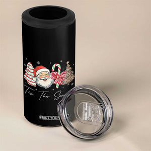 Funny Tis The Season Christmas 4 in 1 Can Cooler Tumbler Xmas Holiday Family Matching Santa Xmas Tree TS11 Print Your Wear