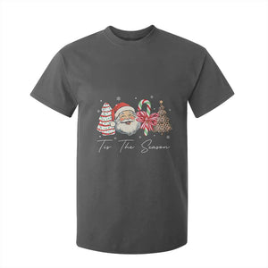 Funny Tis The Season Christmas T Shirt For Kid Xmas Holiday Family Matching Santa Xmas Tree TS11 Dark Heather Print Your Wear