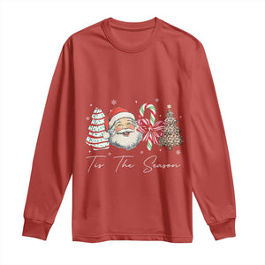 Funny Tis The Season Christmas Long Sleeve Shirt Xmas Holiday Family Matching Santa Xmas Tree TS11 Red Print Your Wear